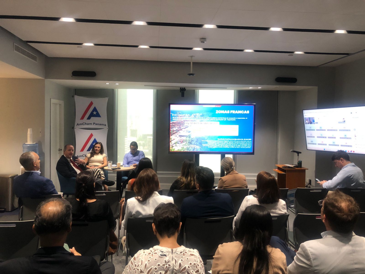 Impulsan buenas prácticas legales y tributarias en zonas francas durante conversatorio de AmCham